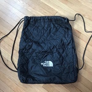 north face drawstring bag